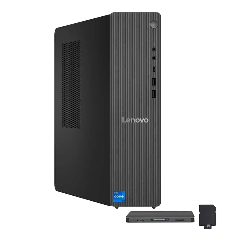 Lenovo - IdeaCentre Tower,Intel Core i7-14700,64GB RAM,4TB SSD+1TB Docking Station,Intel UHD Graphics 770,Win 11 Pro - Gray
