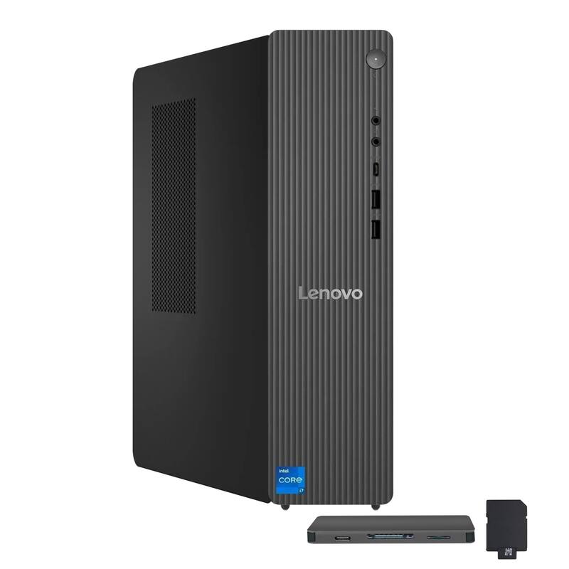 Lenovo - IdeaCentre Tower,Intel Core i7-14700,64GB RAM,4TB SSD+1TB Docking Station,Intel UHD Graphics 770,Win 11 Pro - Gray