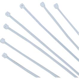 Eaton Tripp Lite Series 7.5" Nylon Cable Ties - 100-Pack - 40lb Strength - Gray