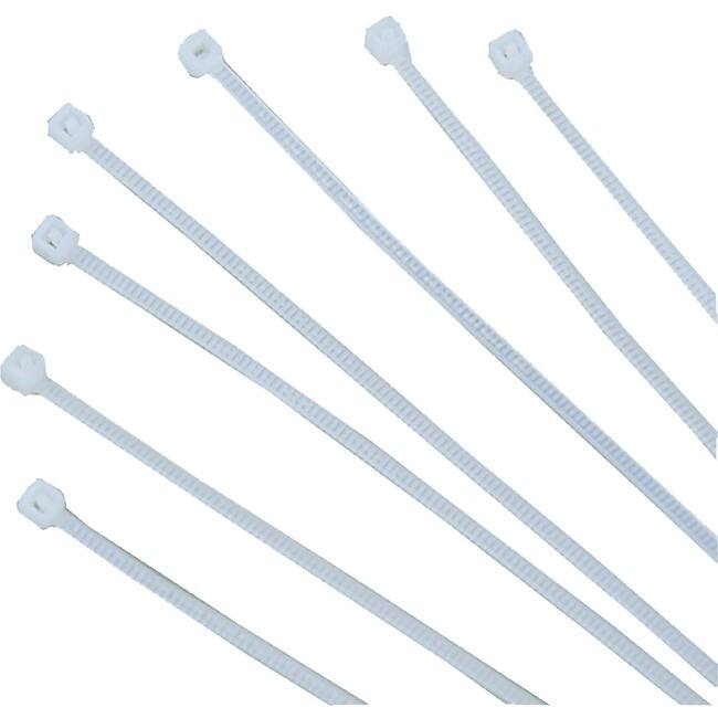 Front. Tripp Lite - Eaton Tripp Lite Series 7.5" Nylon Cable Ties - 100-Pack - 40lb Strength - Gray.