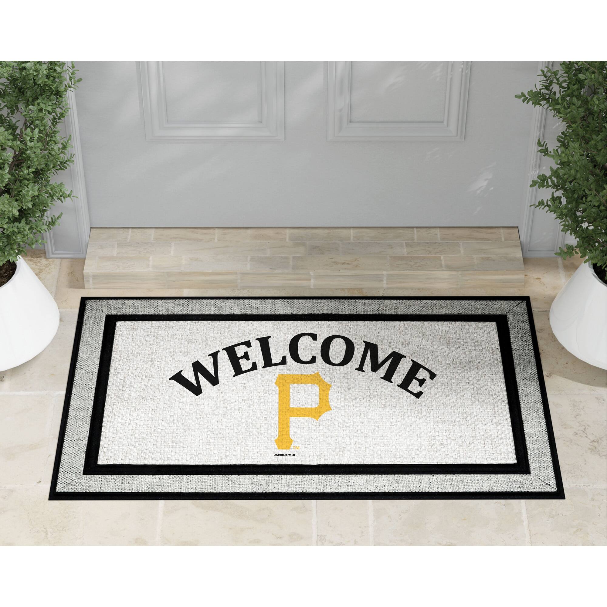 Alt View 1. Jardine - Pittsburgh Pirates 18" x 30" Welcome Doormat - Multicolor.