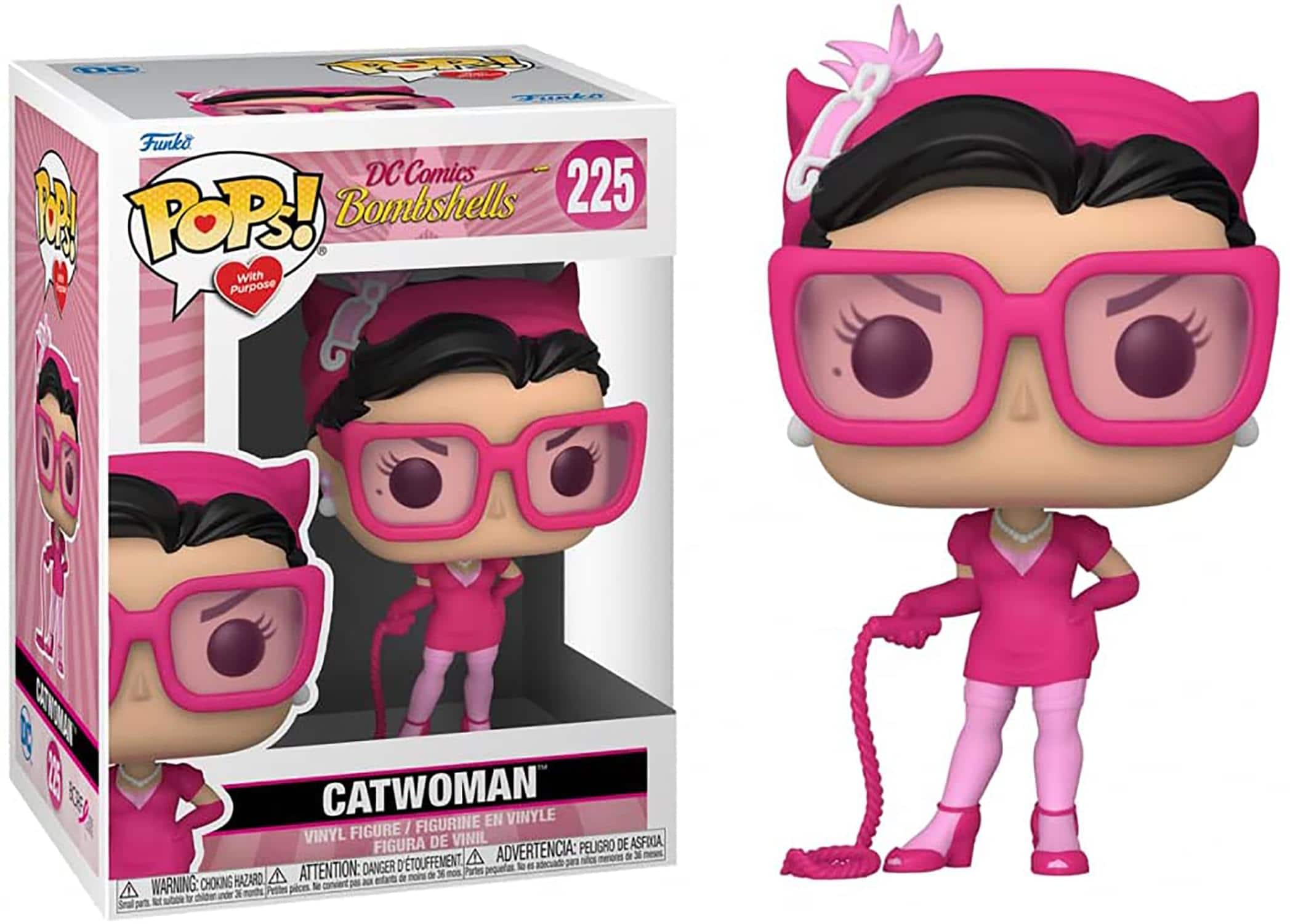 0 Ppl Tuske Funko DC Comics 225 M POR! Bombshells With Purpose 35 CATWOMAN VINYLE FIGURINE EN FIGURE / VINYL DE VINIL DE ASFICA FIGURA ADVERTENCIA: PELIGRO DE ASFIXIA ATTENTION: DANGER DE CHOKING HAZARD