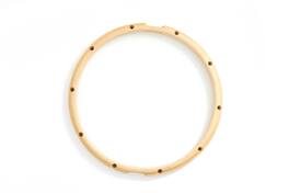 Gibraltar Hardware - 14" 10-Lug Snare Side Drum Hoop, All Maple Wood Construction with Contoured Design, Adds Vintage Look & Fat Round Tone