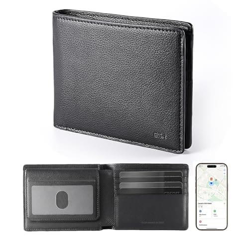 Vulpecula Spade - Geo Wallet with Find My, RFID Blocking, Wallet for Men, Wallet Tracker(iOS 14.5 Above Only), Holds 9 Cards and 15 Bills - D-9 Cards & 15 Bills: Twillingt black