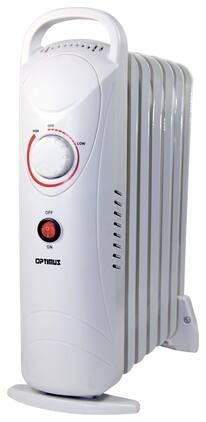 Optimus - Mini Oil-Filled Portable Radiator Heater - White