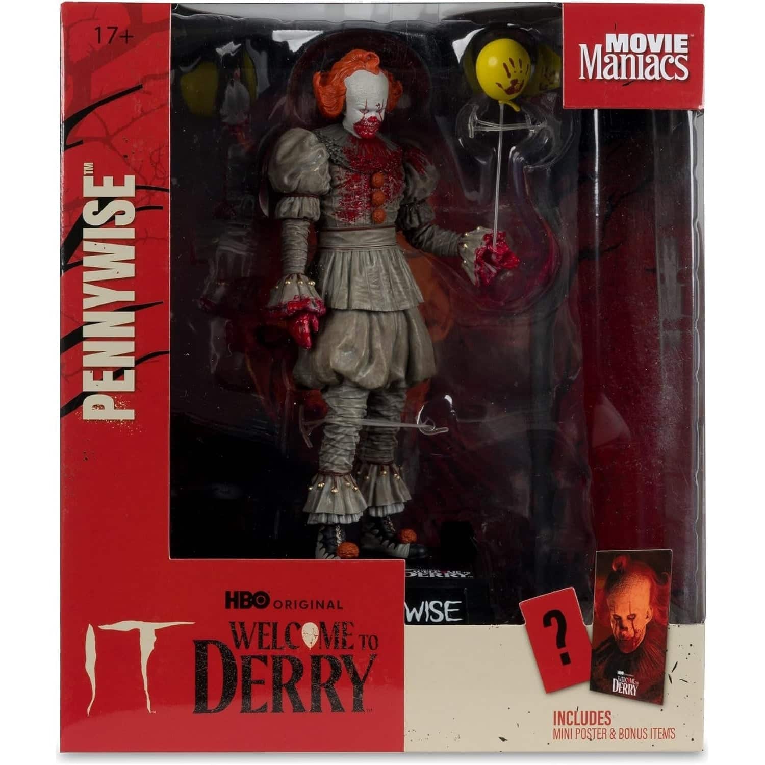 McFarlane Toys - McFarlane Toys: Movie Maniacs Welcome to Derry IT - Pennywise Figure - Bloody price history on PriceWatchPro