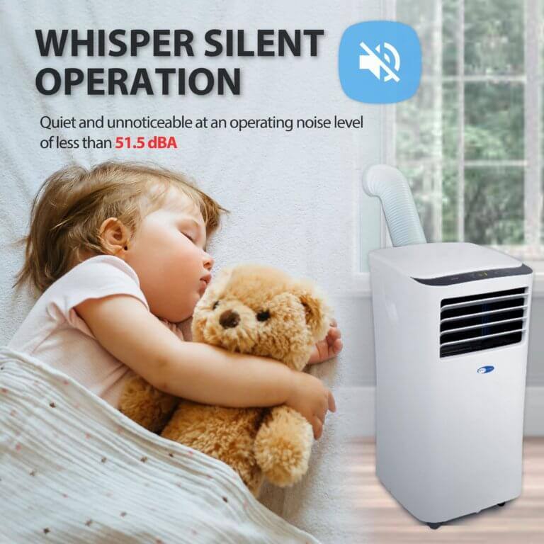 WHISPER SILENT OPERATION  
Quiet and unnoticeable at an operating noise level of less than 51.5 dBA