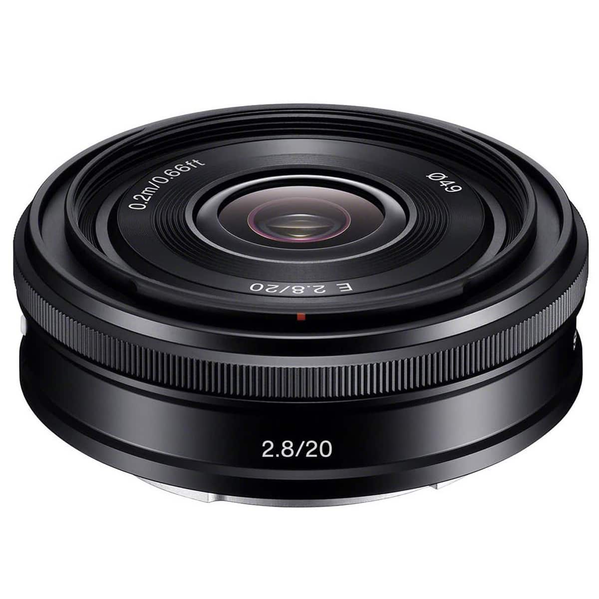 "Bundle - Sony - E 20mm f/2.8 Lens, Black, with 49mm Digital Essentials Filter Kit and 15x15"" Lens Wrap" price history on PriceWatchPro