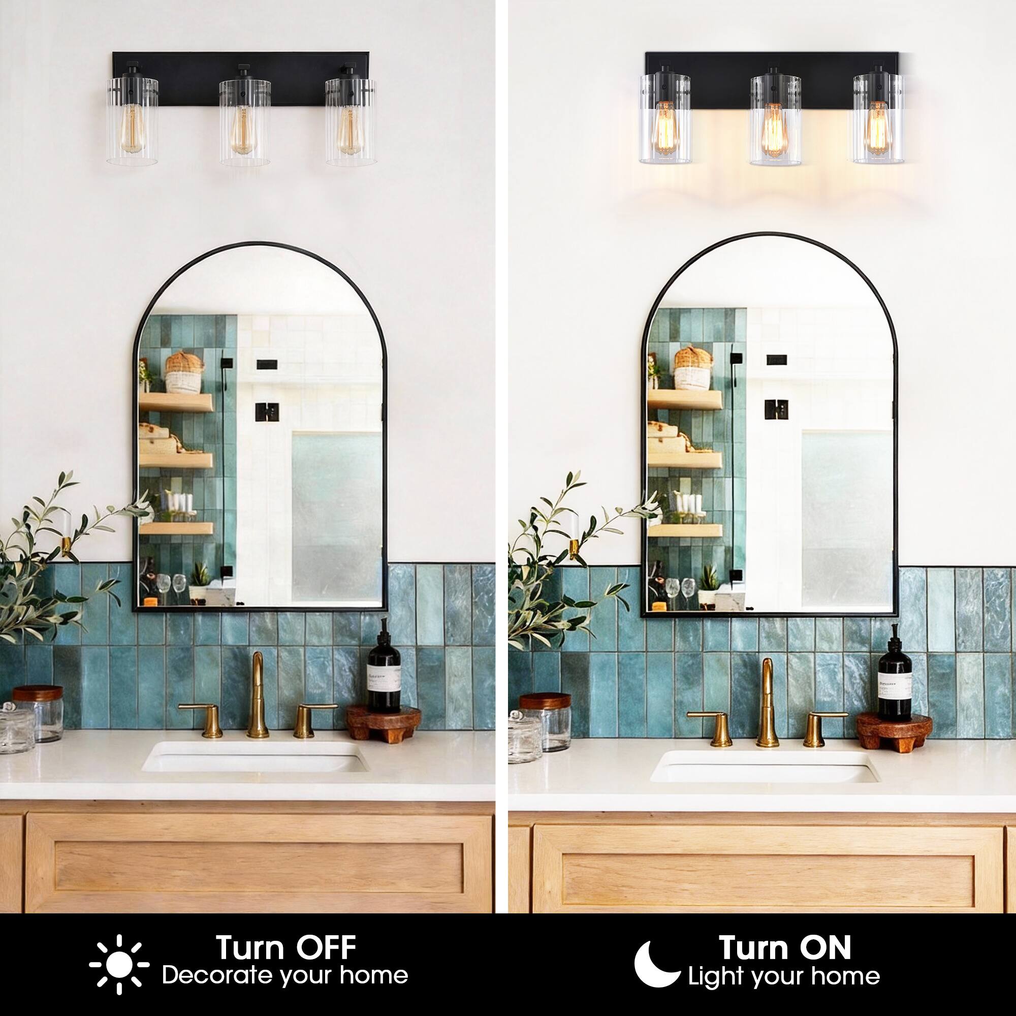 Turn OFF  
Decorate your home  

Turn ON  
Light your home
