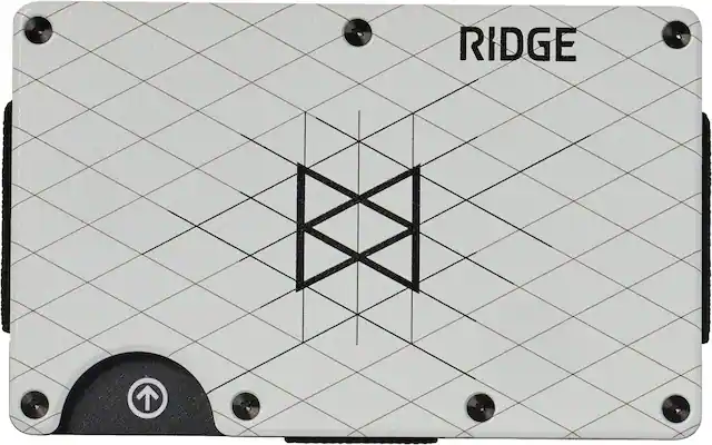 Front. The Ridge Wallet - MKBHD - Light Mode - White.