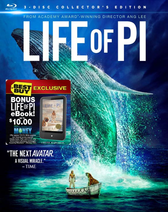  Life of Pi [3 Discs] [3D] [Blu-ray] [With Ereader Cash for Life of Pi Book] [Blu-ray/Blu-ray 3D] [2012]