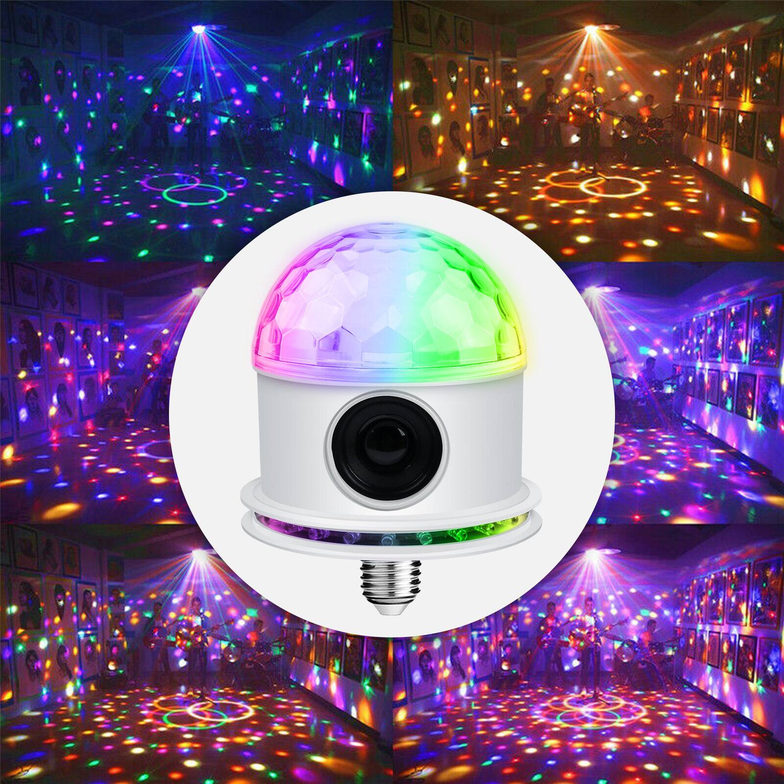Alt View 9. AGPtek - Bluetooth RGB Disco Party Light LED Stage BallLight - RGB Color.