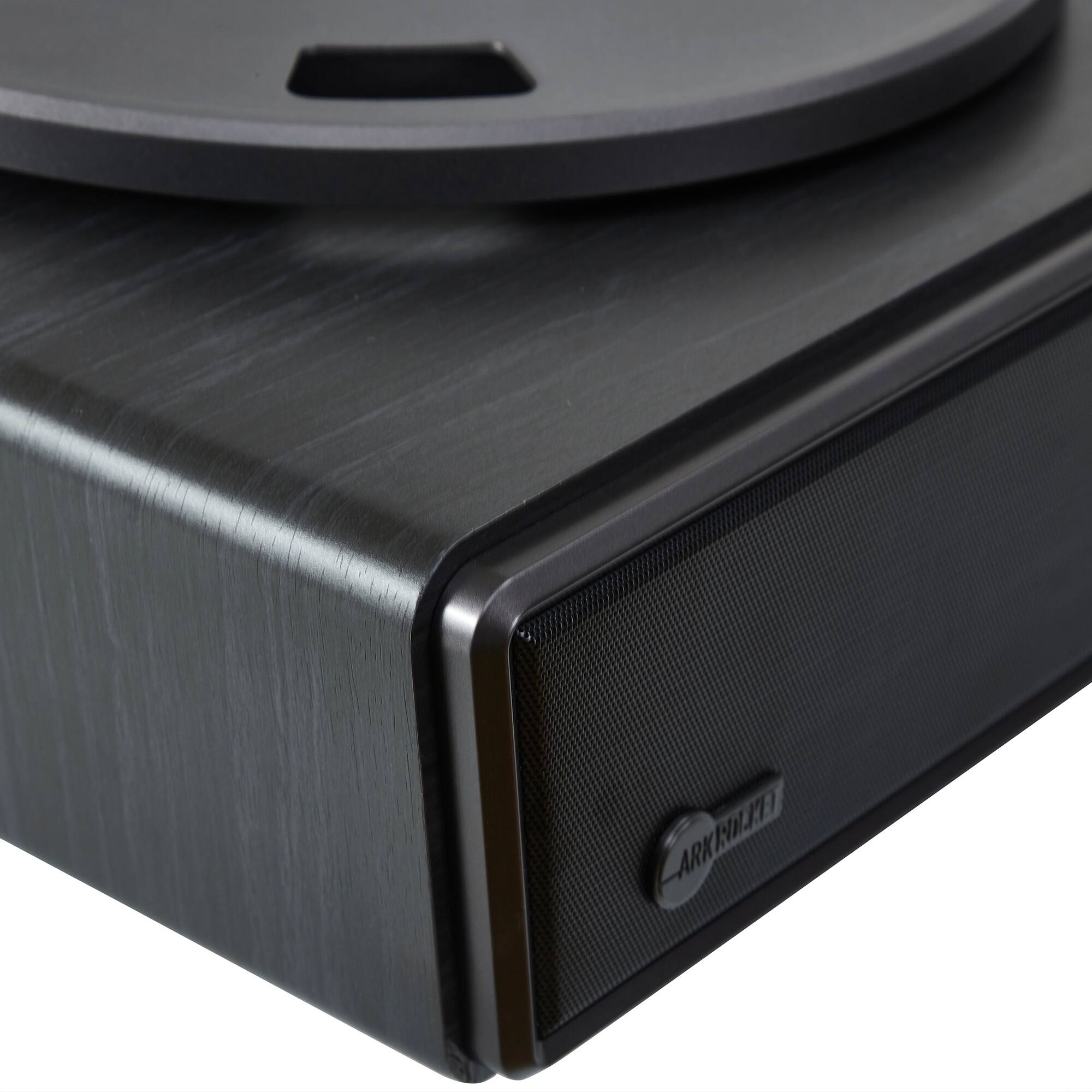 Left. Arkrocket - Arkrocket Huygens Bluetooth Turntable with Built-in Speakers (Black) - Black.