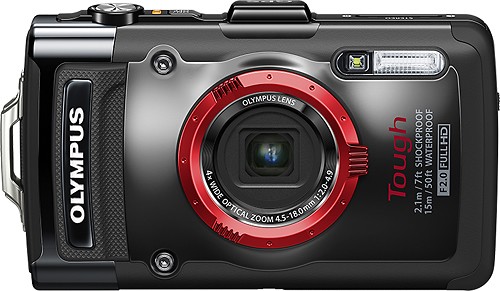  Olympus - TG-2 iHS 12.0-Megapixel Digital Camera with 4.5-18mm Lens - Black