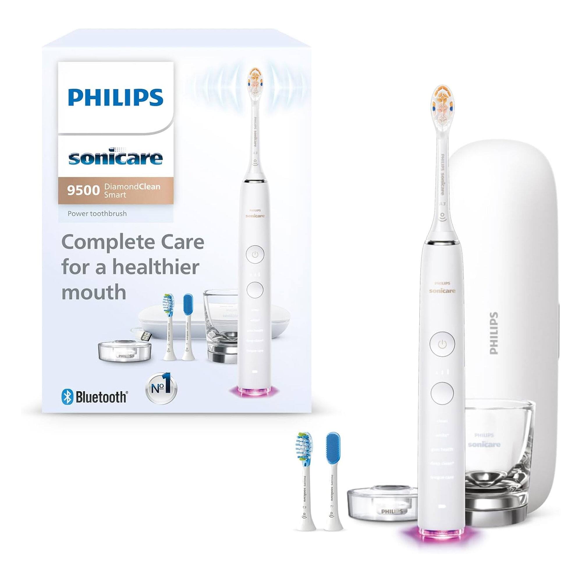 Philips Sonicare - DiamondClean Smart 9500 Electric Toothbrush HX9923/01 - White