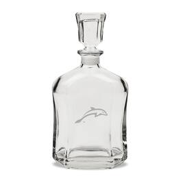 Jardine - JU Dolphins Team Design 23.75oz. Crystal Whiskey Decanter - Multicolor