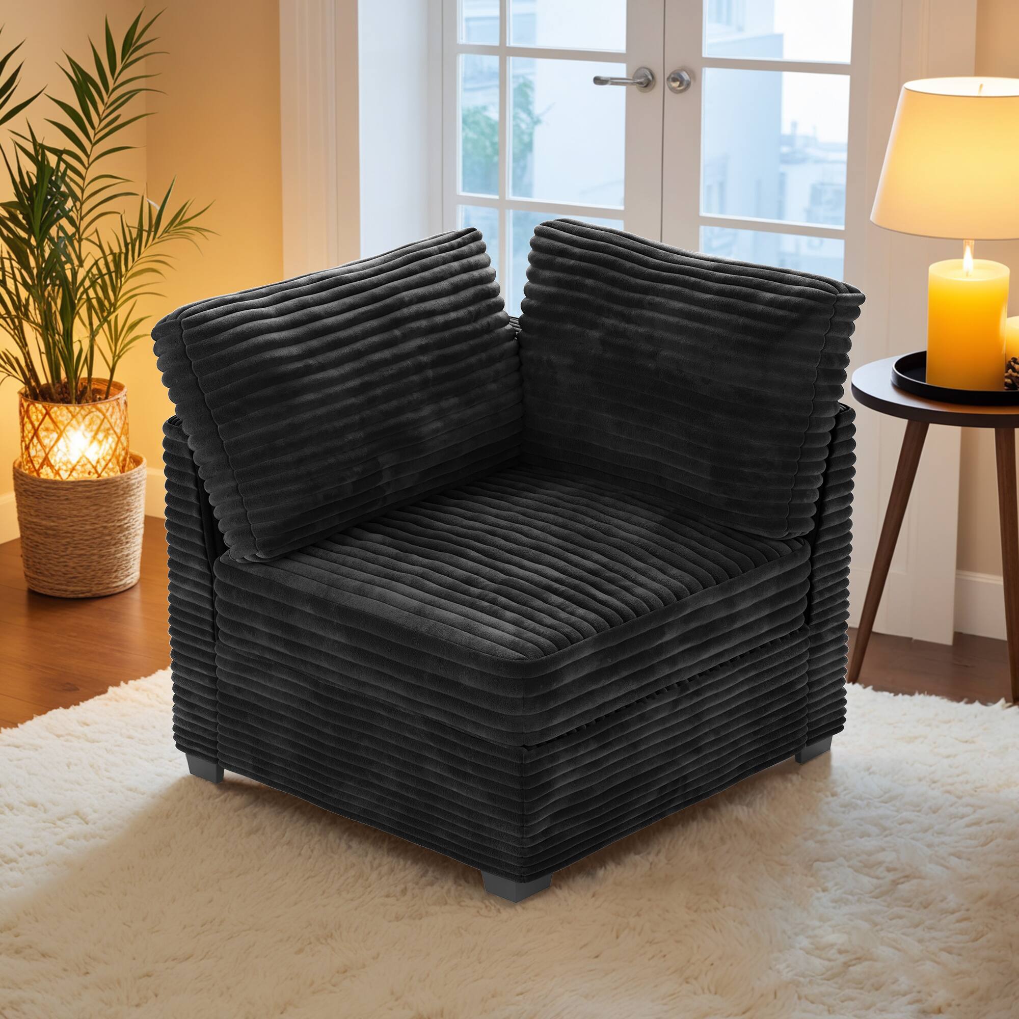 A Corner Chair(Black)