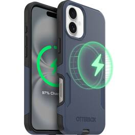OtterBox - Commuter Series Hard Shell for MagSafe for Apple iPhone 16 Plus - Midnight Sky (Blue/Black)