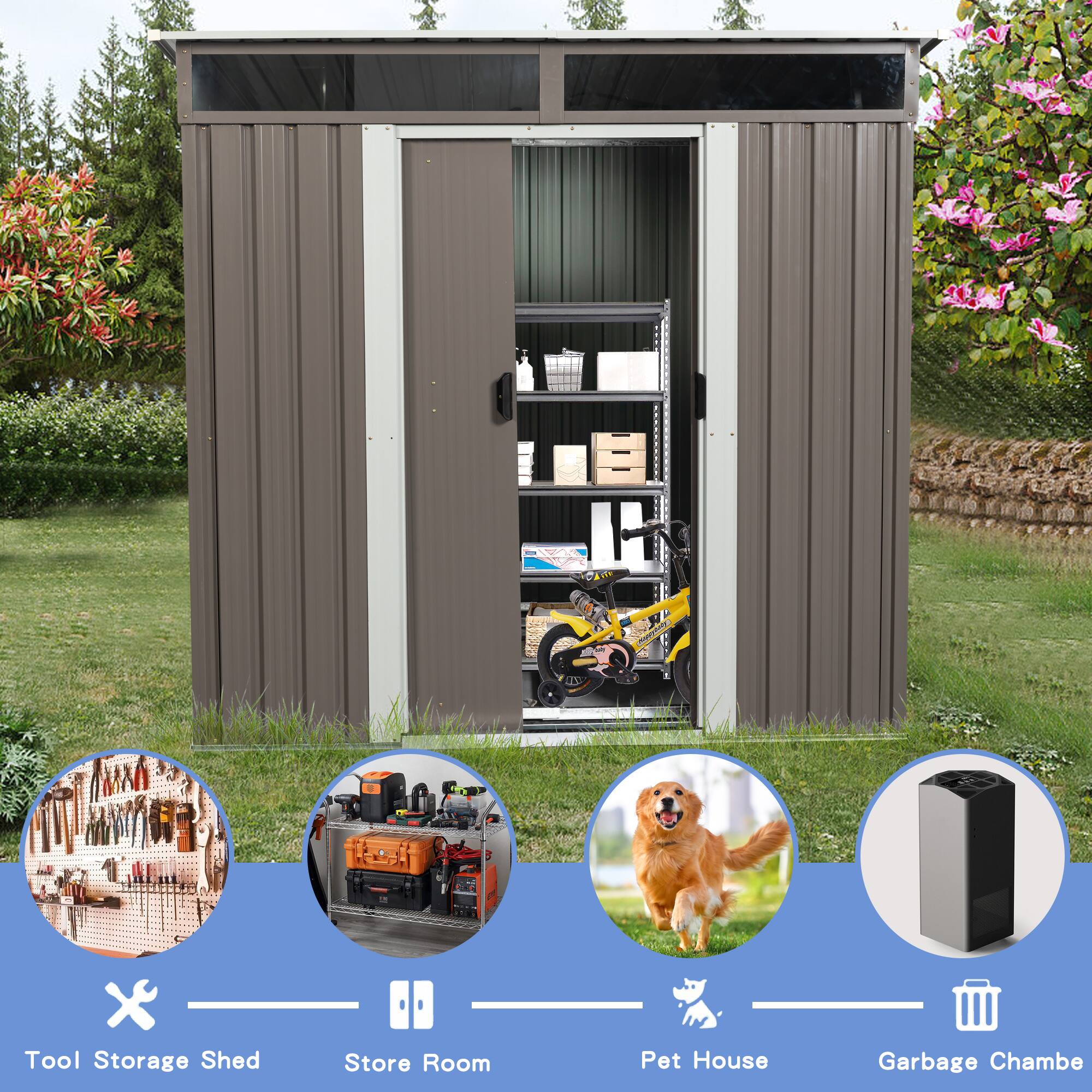 Tool Storage Shed  
Store Room  
Pet House  
Garbage Chamber