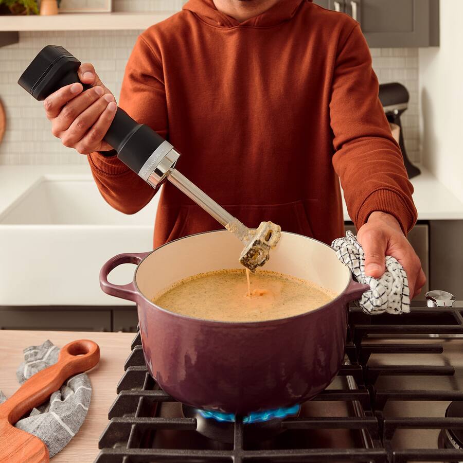 Cook Power Hand KitchenAid Go Cordless Multi Speed 180W Battery Powered Hand Blender ...
