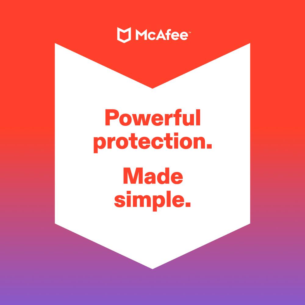 McAfee  
Powerful protection.  
Made simple.