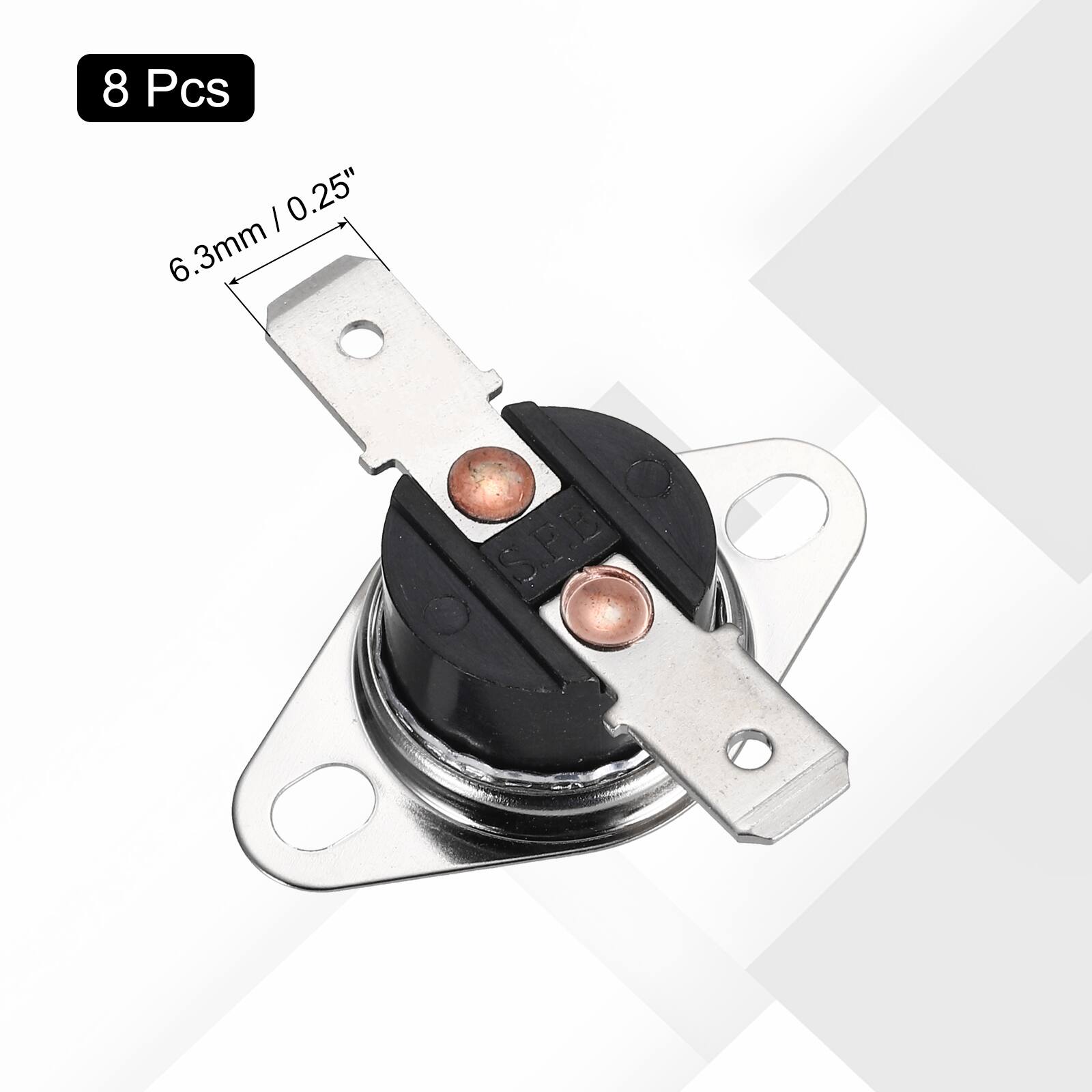 8 Pcs 6.3mm / 0.25"