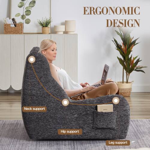 ERGONOMIC DESIGN

- Neck support
- Hip support
- Leg support