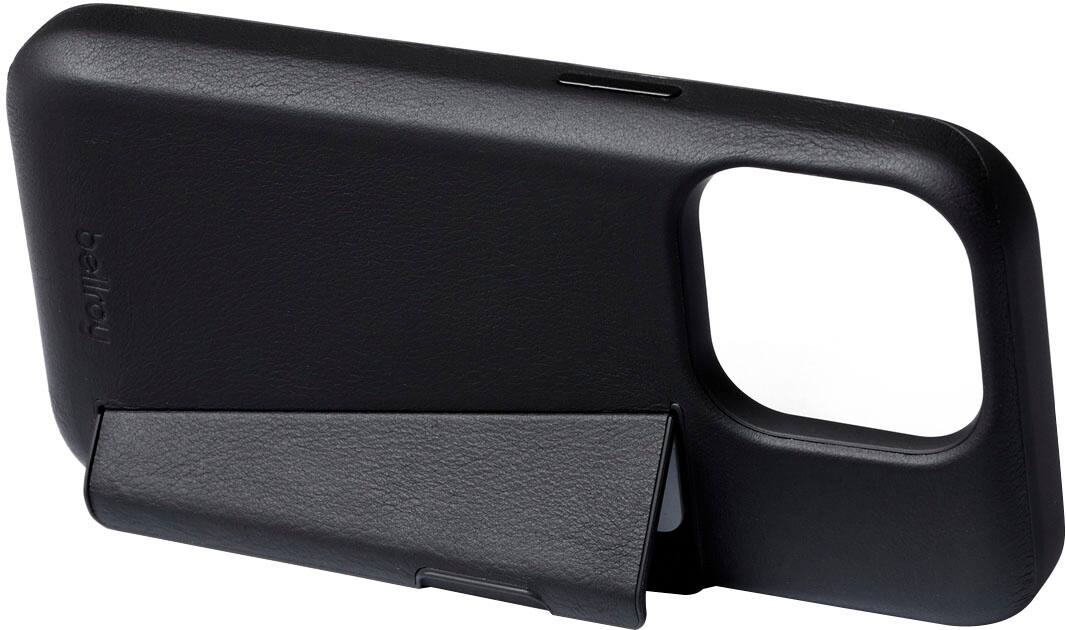 Alt View 1. Bellroy - iPhone 15 Pro Max Leather Phone Case - 3 Card - Black.