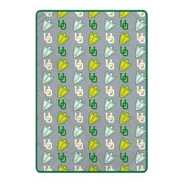 Pegasus - Oregon Ducks 66" x 95" Oversized Logo Roll Ultra Cozy Blanket - Multicolor