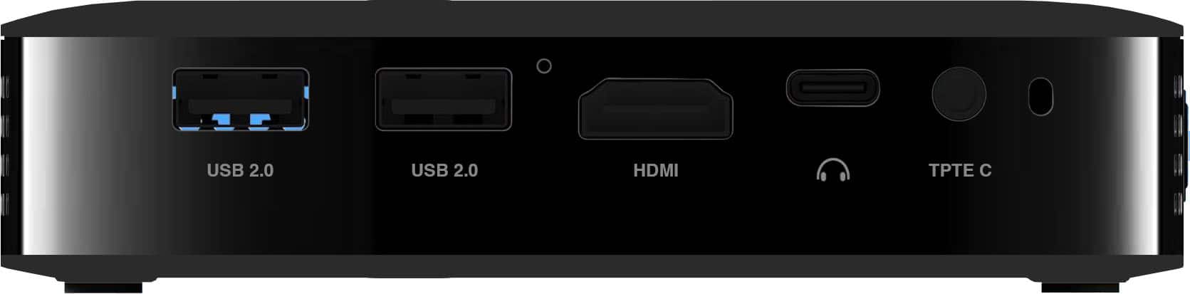 The text on the image reads "USB 2.0 USB 2.0 HDMI PTE." This can be grouped and corrected as "USB 2.0 USB 2.0 HDMI PTE."