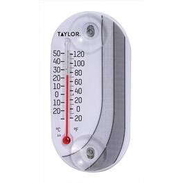 Taylor - Tube Thermometer Plastic White 4 in.