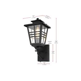 Elegant Lighting - Macon 7 inch Outdoor Pendant - Black
