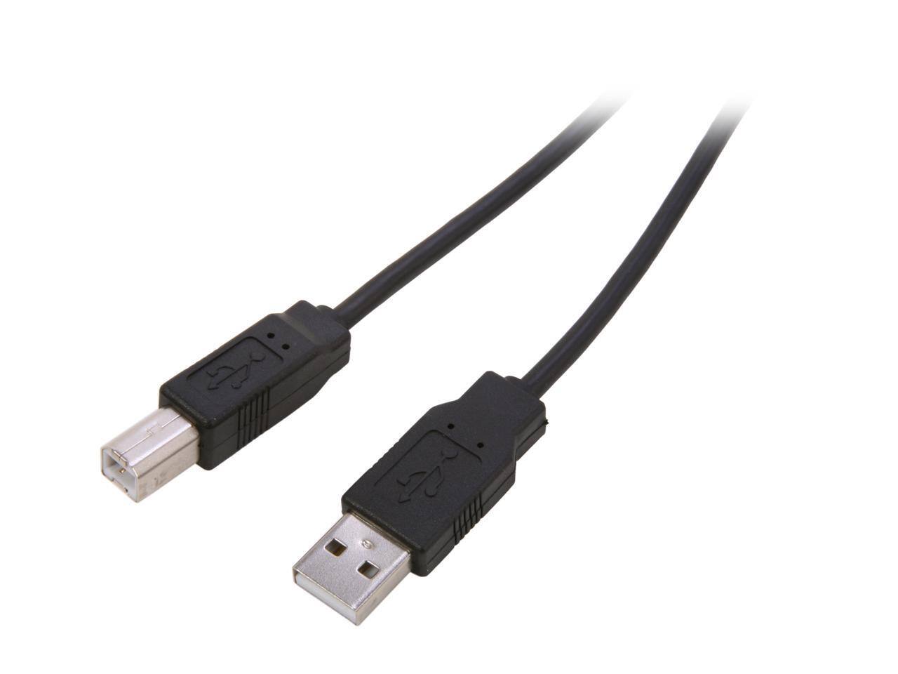 Front. Nippon Labs - Nippon Labs Black 10 ft. USB cable A/male to B/male 10ft Model USB-10-AB-BK 10 feet.