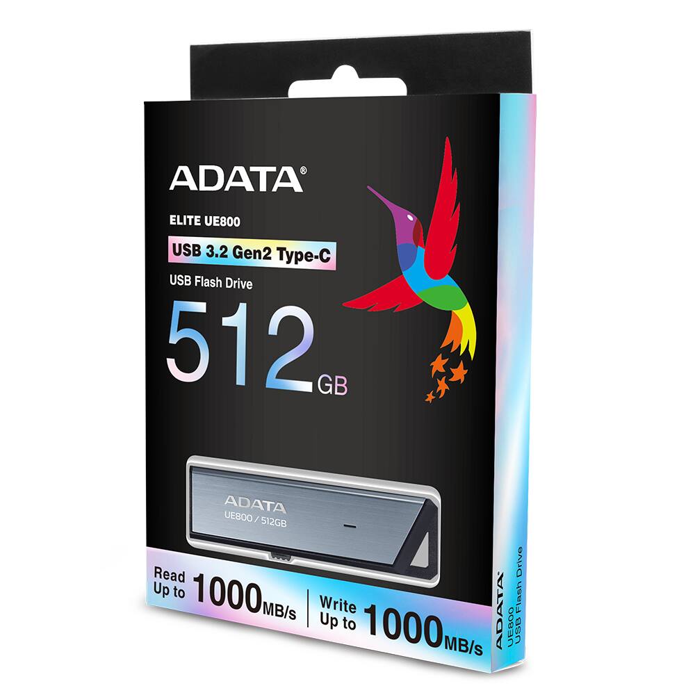 ADATA ELITE UE800 USB 3.2 Gen2 Type-C USB Flash Drive 512 GB

ADATA UE800 / 512GB

Read Up to 1000 MB/s

Write Up to 1000 MB/s