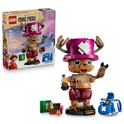 - NETFLIX
- LEGO ONE PIECE
- 9+ 75643 Tony Tony Chopper 577 pcs/pzs
- TONY TONY CHOPPER