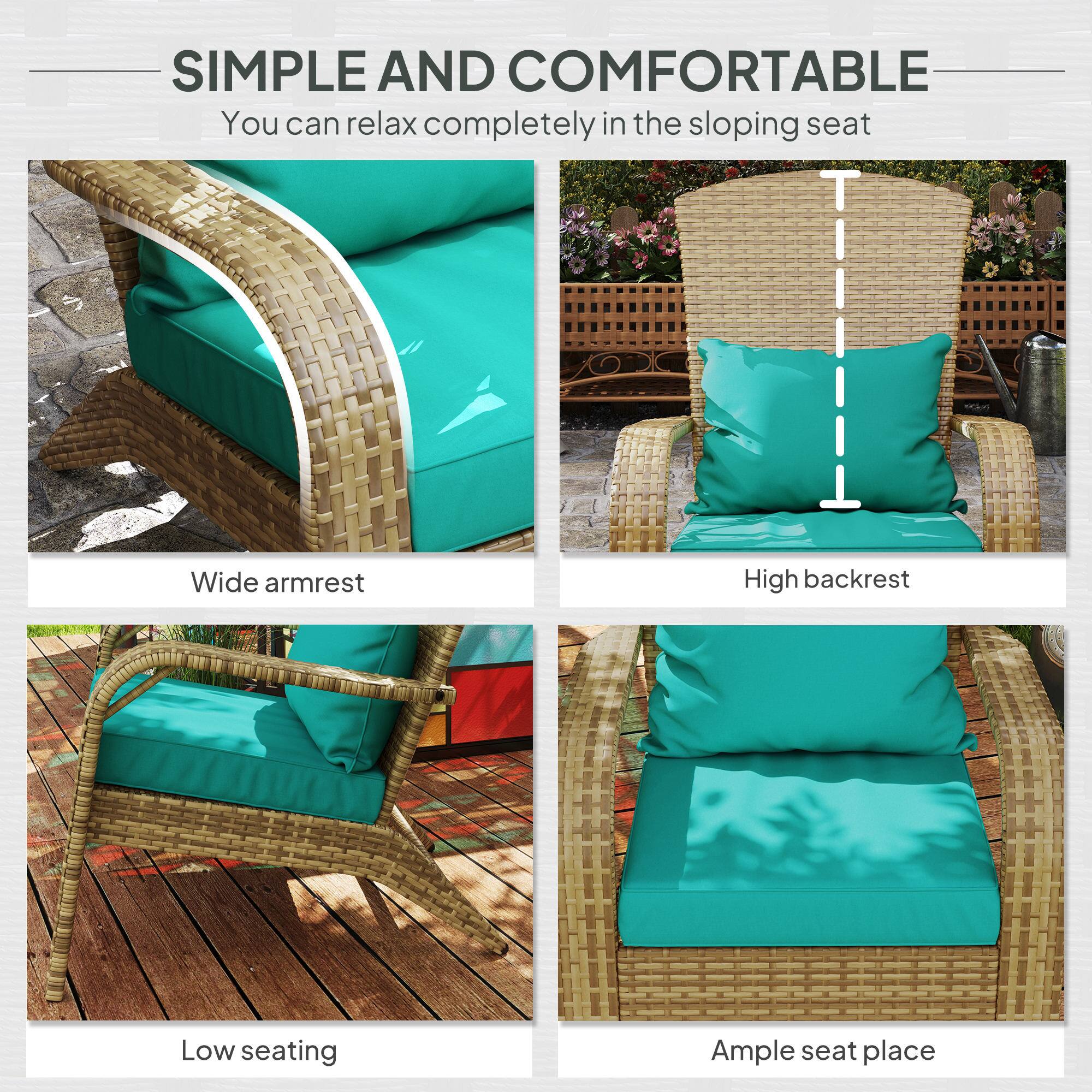 SIMPLE AND COMFORTABLE  
You can relax completely in the sloping seat

- Wide armrest
- High backrest
- Low seating
- Ample seat place