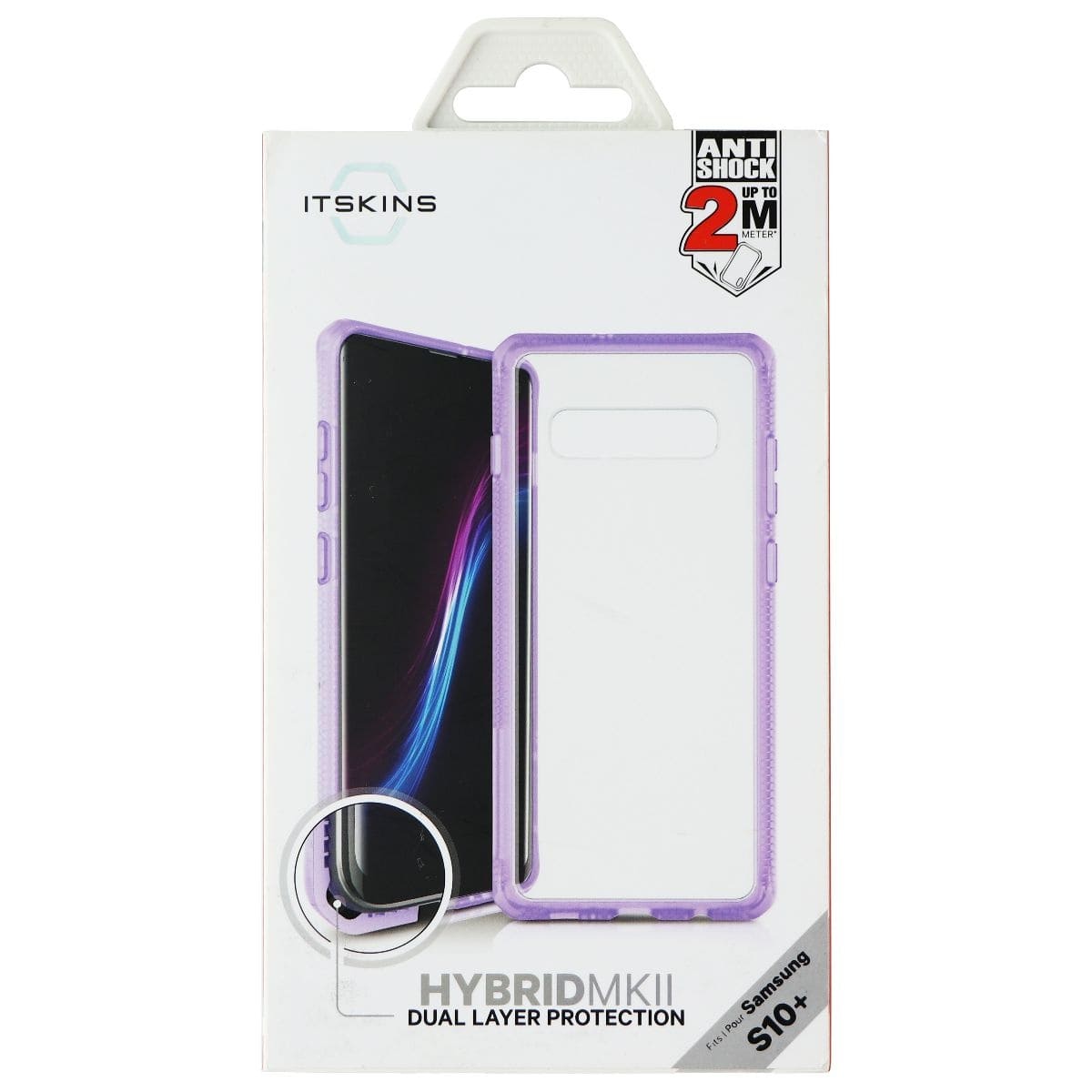 Itskins - Hybrid MK11 Samsung Galaxy (S10+) - Clear Light - Purple price history on PriceWatchPro