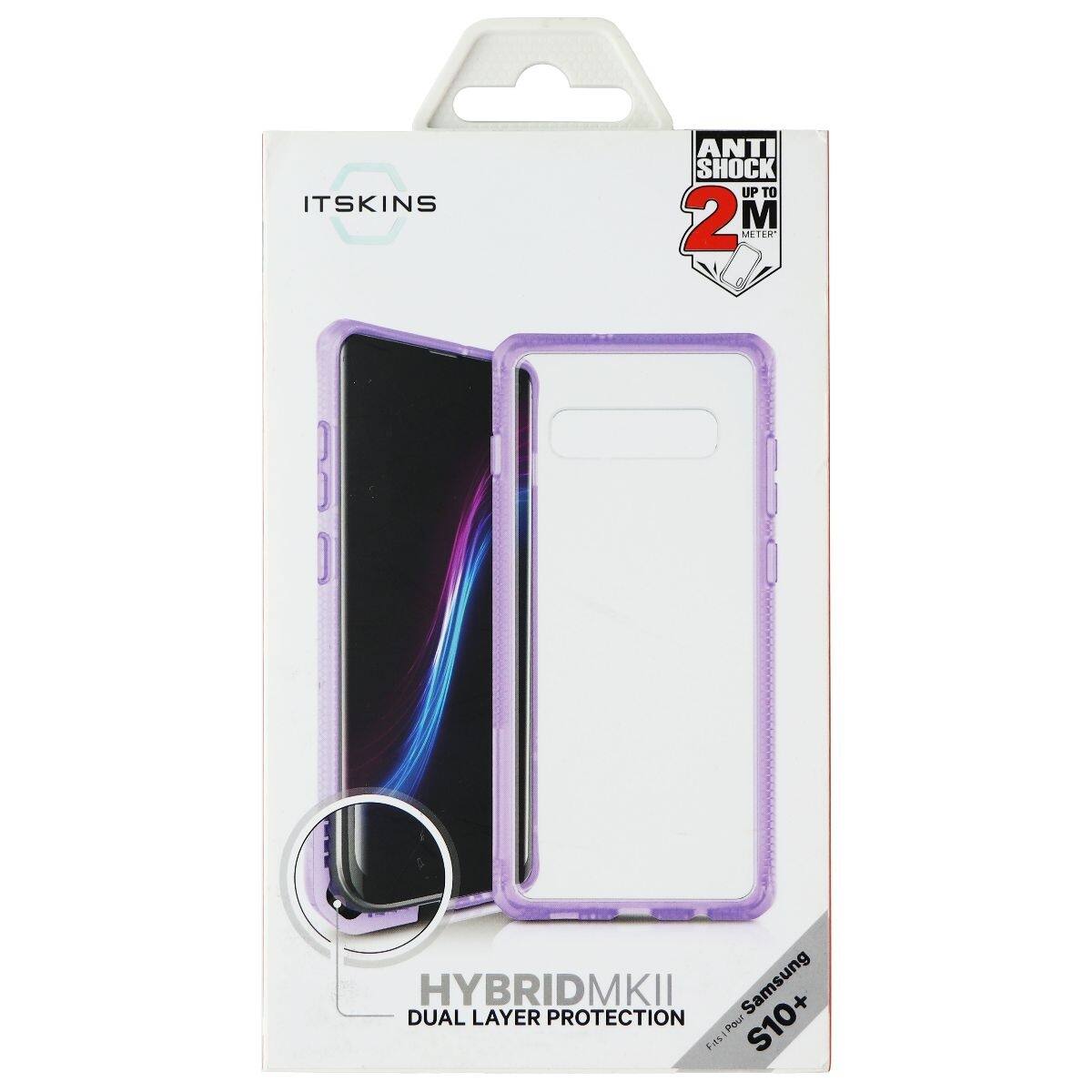 ITSKINS ANTI SHOCK UP TO 2 M METER HYBRID MKII Samsung + DUAL LAYER PROTECTION Pour S10+