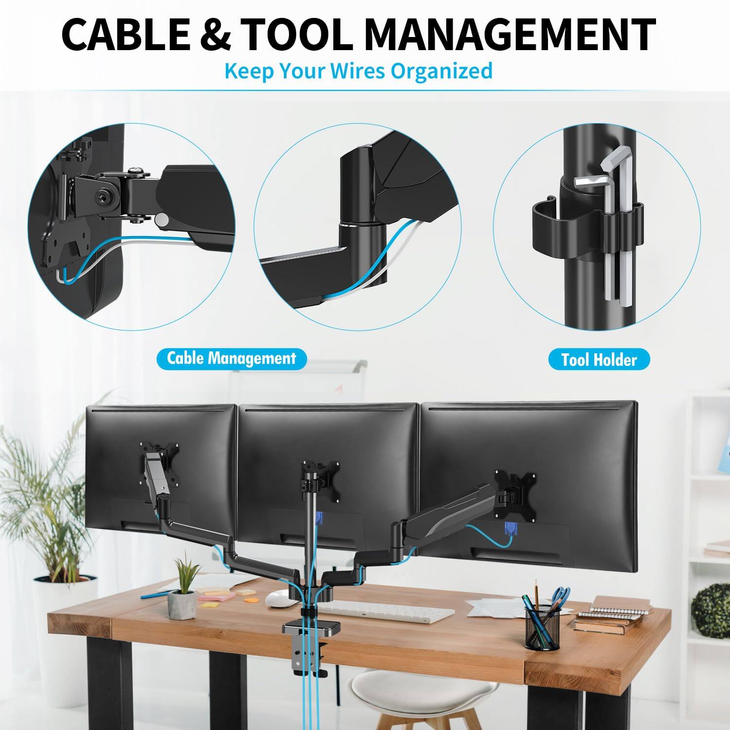 CABLE & TOOL MANAGEMENT  
Keep Your Wires Organized  

Cable Management  
Tool Holder