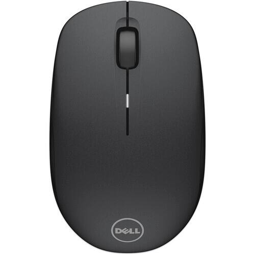 Front. Dell - Dell WM126 Wireless Mouse (Black) - black.