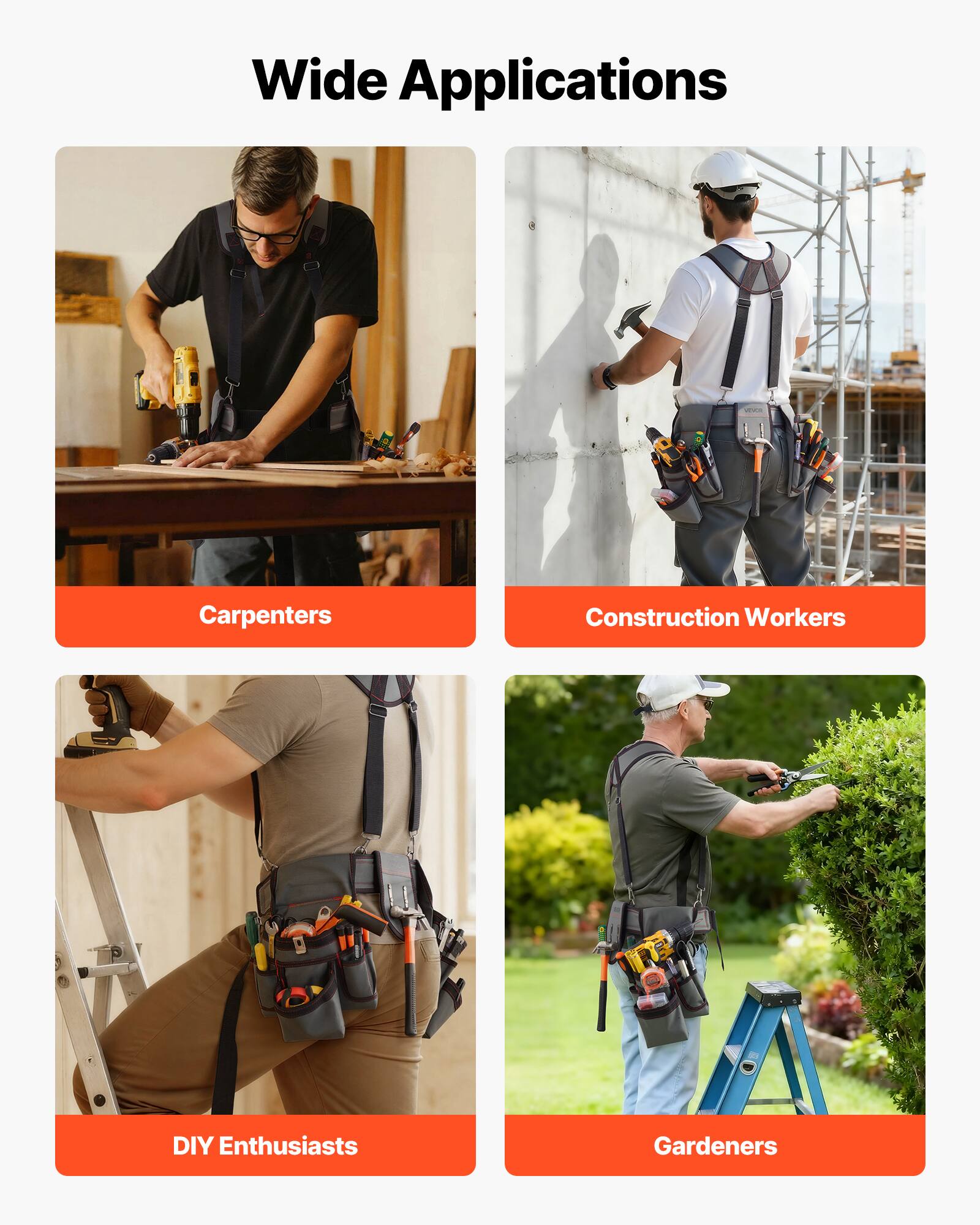 Wide Applications

- Carpenters
- Construction Workers
- DIY Enthusiasts
- Gardeners
