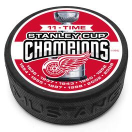 Mustang Drinkware - Detroit Red Wings 11-Time Stanely Cup Champions Puck - Multicolor