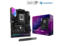 ASRock - Phantom Gaming B860 Lightning WiFi LGA 1851 Intel B860 SATA 6Gb/s DDR5 ATX Motherboard