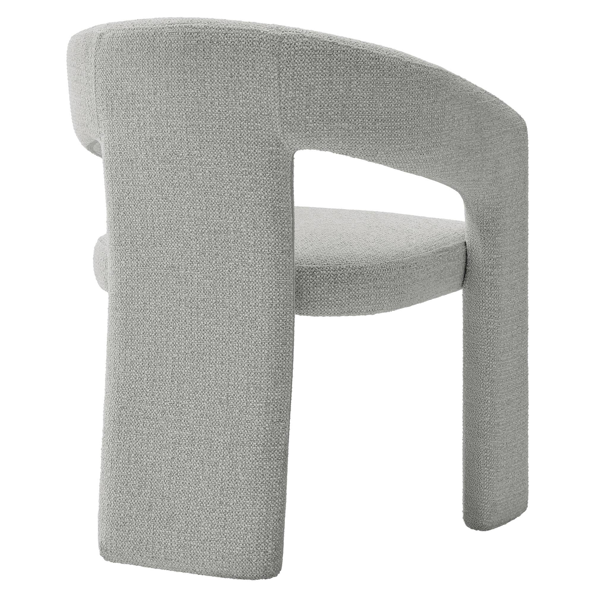 Alt View 2. Modway - Oslo Barrel Fabric Upholstered Dining Accent Chair by Modway - Gray.