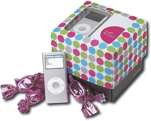 Alt View Standard 1. Apple® - iPod™ nano 4GB* MP3 Player and Chocolate Gift Set - Silver.