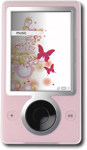  Microsoft - Zune MP3 Player with 30GB* Hard Drive - Pink