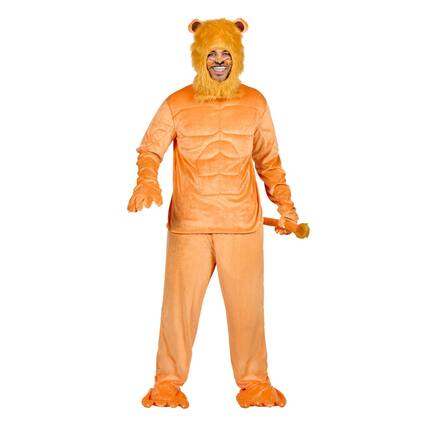 Front. Orion Costumes - Muscle Lion Standard Adult Costume - Brown.