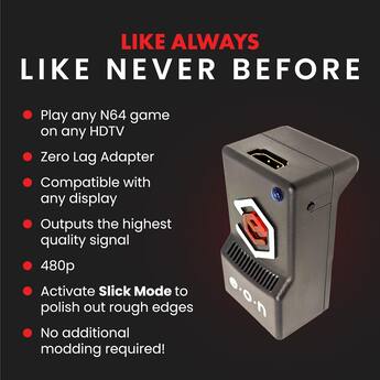 EON Gaming EON Super 64 HD Adapter Plug and Play HDMI Converter EON Gaming EON Super 64 HD Adapter Plug and Play HDMI Converter