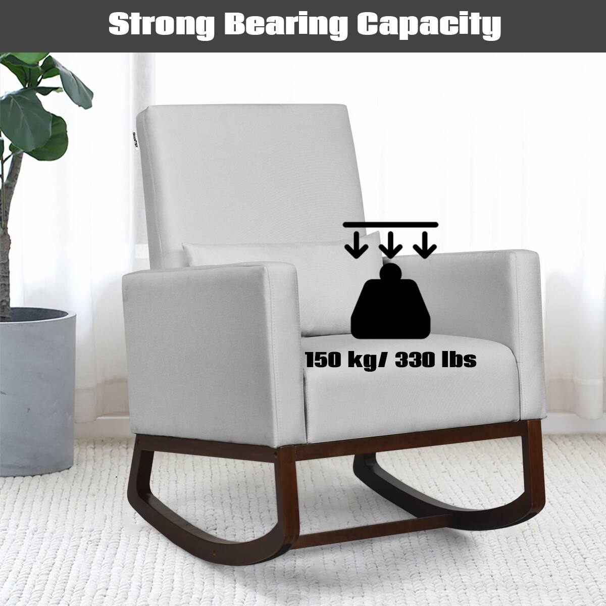 Strong Bearing Capacity  
150 kg / 330 lbs