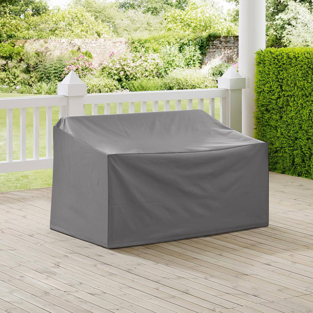 Alt View 2. Crosley Furniture - Outdoor Loveseat Furniture Cover - Gray.